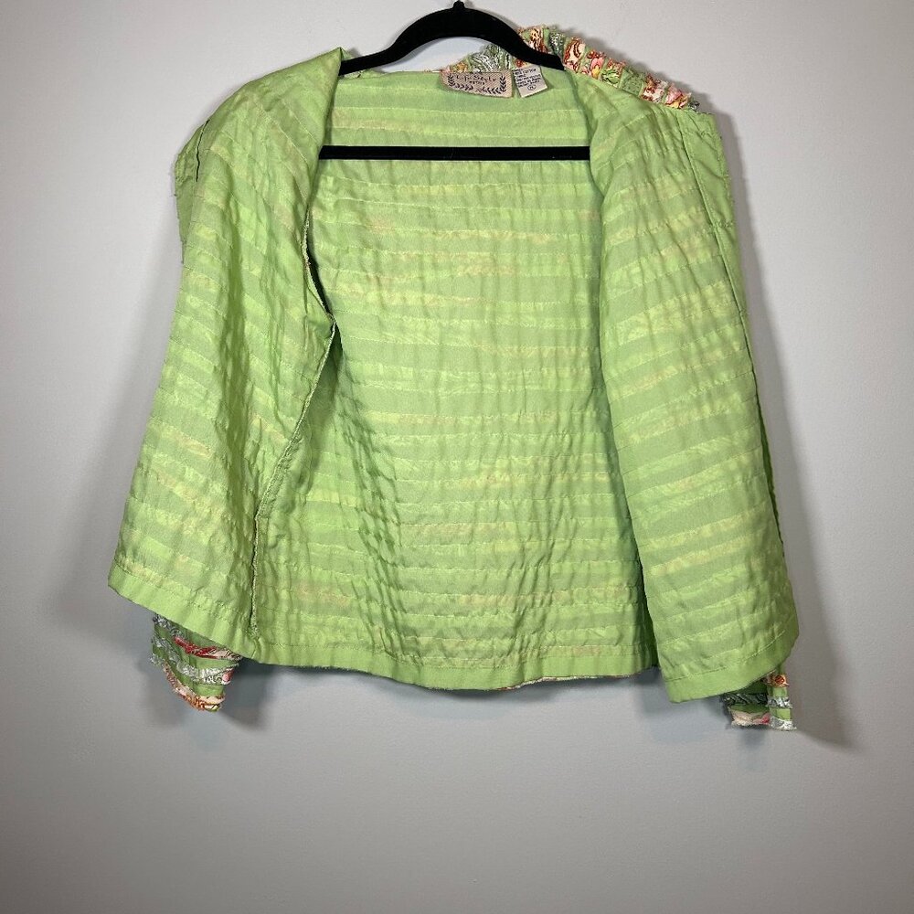 vintage green button up jacket - Picture 3 of 3